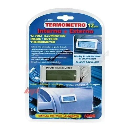 Termometro interno/esterno – 12/24V